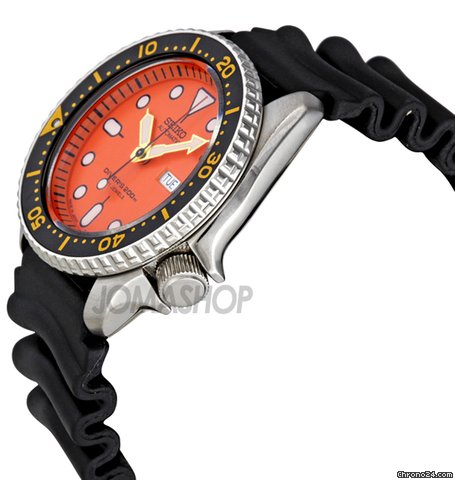 Seiko Diver Orange Dial Automatic Mens Watch SKX011J1 WATCHES 2