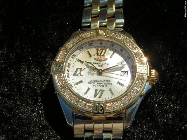 Breitling B CLASS Stahl/Gold Perlmutt Zifferblatt MOP WATCHES 2