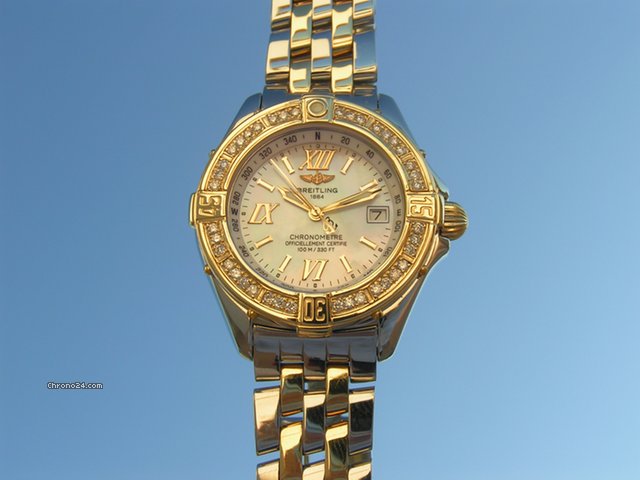 replica Breitling B CLASS Stahl/Gold Perlmutt Zifferblatt MOP WATCHES 1