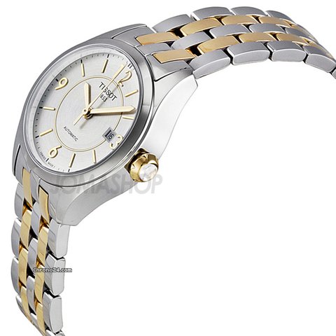 Tissot T-One Automatic Silver Dial Two-Tone Ladies Watch T0380072203700 WATCHES 2