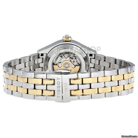 replica Tissot T-One Automatic Silver Dial Two-Tone Ladies Watch T0380072203700 WATCHES 1