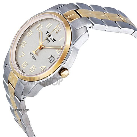 Tissot PR 100 Silver Dial Two-Tone Stainless Steel Mens Watch WATCHES 2