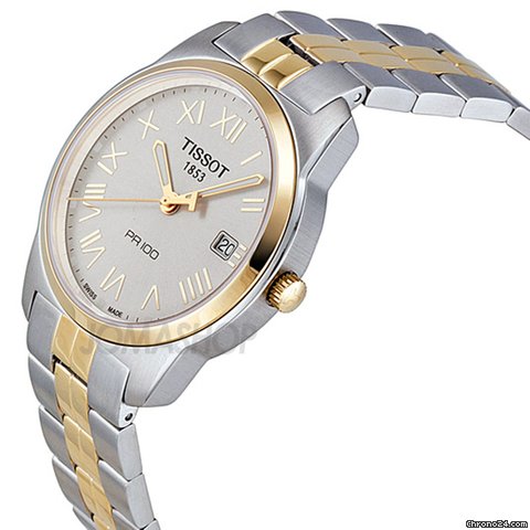 Tissot PR 100 Silver Dial Two-Tone Stainless Steel Mens Watch T0494102203301 WATCHES 2