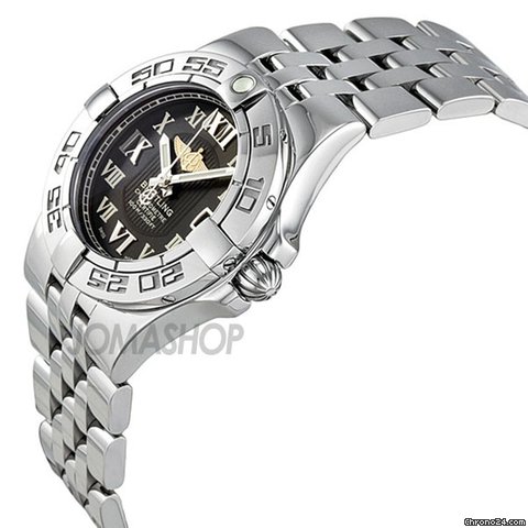 Breitling Galactic 30 Black Dial Stainless Steel Ladies Watch A71340L2-B950SS WATCHES 2