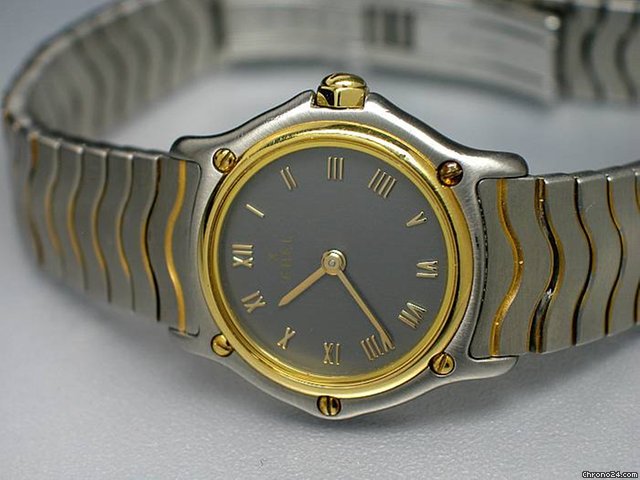 Ebel "CLASSIC WAVE" Edelstahl/Gelbgold WATCHES 2