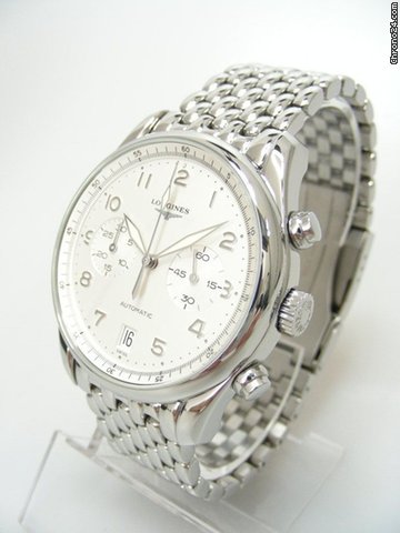 Longines Chronographe special series full steel/complet acier cadran silver dial WATCHES 2