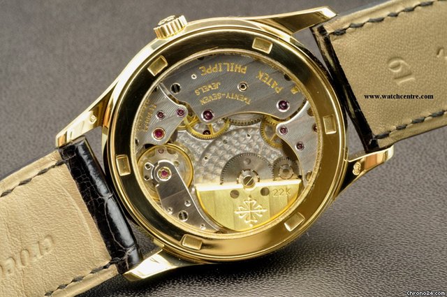 replica Patek Philippe 18k Y/G Black Dial Calatrava B&P 5026J WATCHES 1