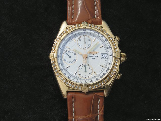 Breitling Chronomat weisses ZB GOLD 750/18K WATCHES 2