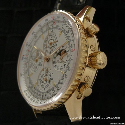 replica Breitling Very Rare Navitimer Montbrillant Pink Gold Perpetual Calendar Limited Edition 31/100 pieces Full Set WATCHES 1