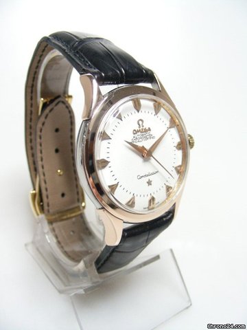 replica Omega Constellation vintage or rose plaque/rose gold plated cadran silver dial WATCHES 1