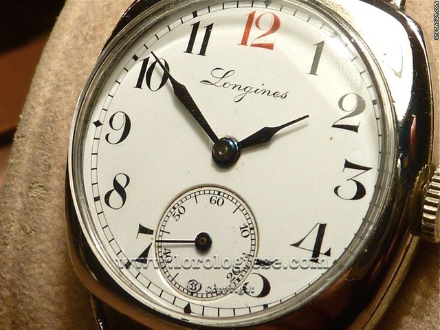 replica Longines Original 1930s Art Deco Style Cushion Case, Enamel dial WATCHES 1