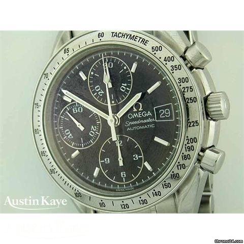 replica Omega Speedmaster steel automatic chronograph on bracelet WATCHES 1
