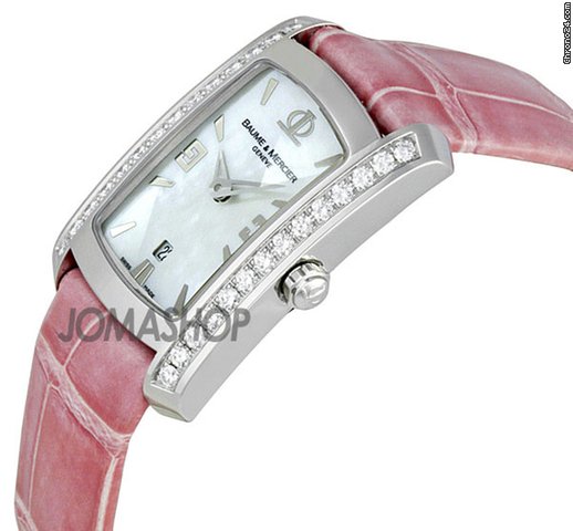 Baume & Mercier and Hampton Milleis Diamond Pink Ladies Watch 8683 WATCHES 2