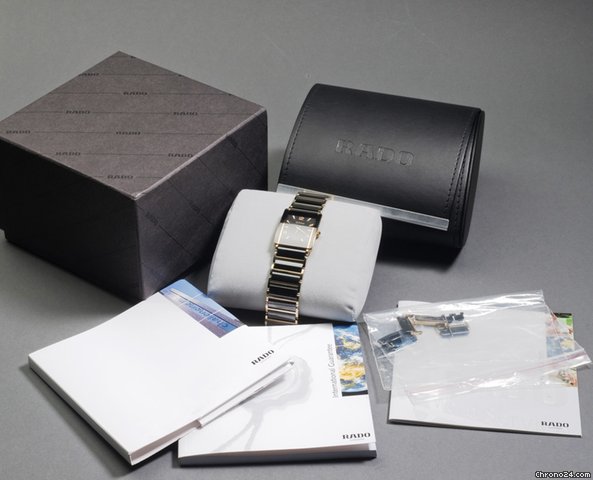 replica Rado Integral Unisex Gold/Ceramic Service 05/2012 WATCHES 1