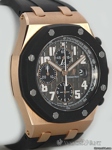 replica Audemars Piguet AP Royal Oak Offshore Rubber Clad Chronograph - 44mm 18k Rose Gold - Ref 25940ok.oo.d002ca.02 - Newest 2012 Dial Design - Brand New In Box WATCHES 1