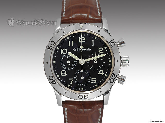 Breguet Type XX Aeronavale Fly-Back Chronograph - Ref 3800ST-92-9W6 - 39mm Stainless Steel WATCHES 2