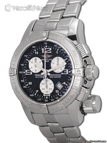 replica Breitling Emergency Mission Quartz Chronograph - A73321 - 45mm Stainless Steel - Box/Papers 100% Complete & As-New WATCHES 1