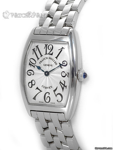 replica Franck Muller Cintree Curvex - Ref 1752QZ - Tonneau Stainless Steel WATCHES 1