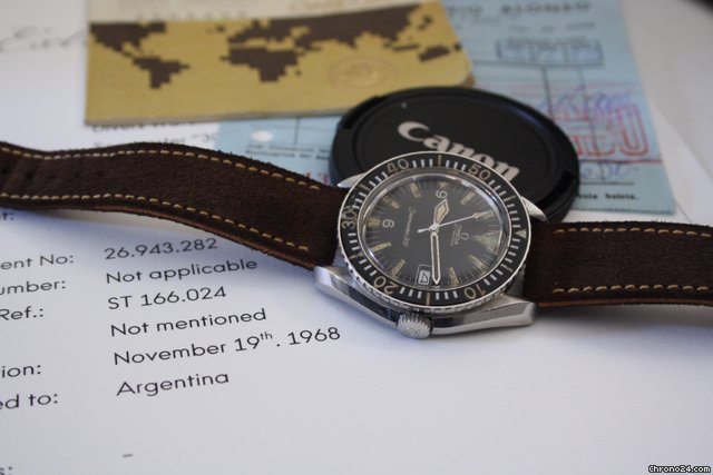 replica Omega SEAMASTER 300 GILT - ORIGINAL VINTAGE PAPERS WATCHES 1