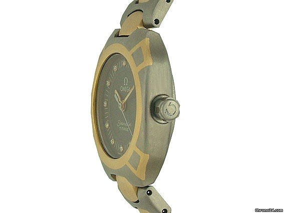 Omega Seamaster Vintage Titan/Gelbgold Diamond 26x22mm WATCHES 2