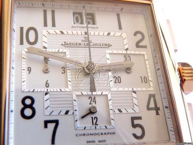 Jaeger-LeCoultre REVERSO SQUADRA PINK GOLD CHRONOGRAPH GMT WATCH WATCHES 2