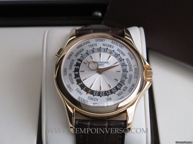 replica Patek Philippe 5130R Worldtime Rose Gold box and paper WATCHES 1