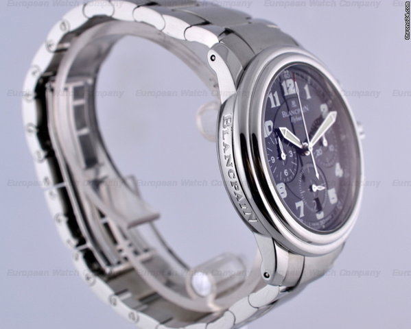 Blancpain Flyback Chronograph Black Dial SS/SS 38MM WATCHES 2