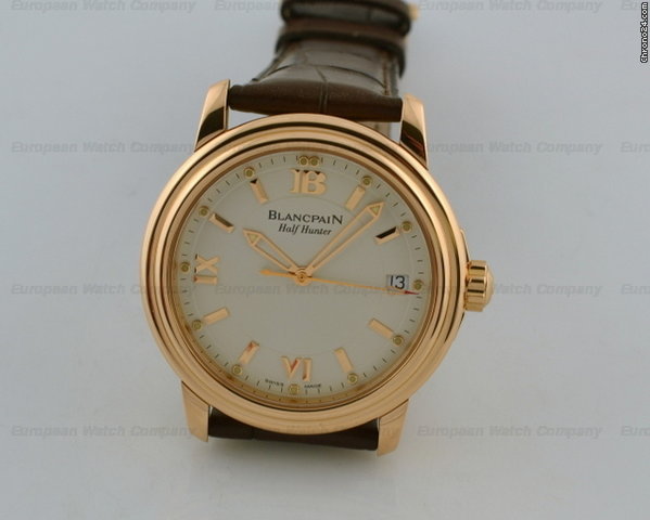 Blancpain Leman Half-Hunter 18K Rose Gold LIMITED 38MM WATCHES 2