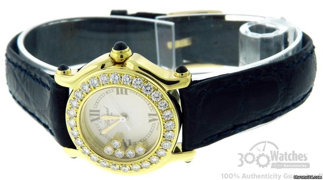 Chopard Happy Sport 27/6149-23 18K Yellow Gold Diamond Quartz Watch WATCHES 2