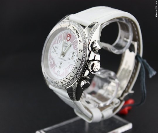 replica Tudor Chrono, Diamond bezel & shoulders with croco & rubber strap WATCHES 1