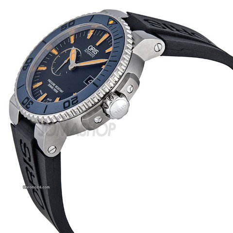 Oris Maldives Limited Edition Blue Dial Automatic Rubber Mens Watch 01 643 7654 7185 Set-RS WATCHES 2