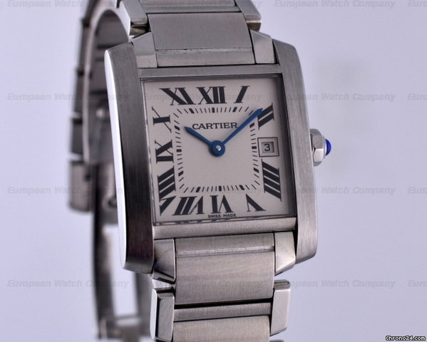 Cartier Tank Francaise Mid-Size SS/SS Quartz WATCHES 2