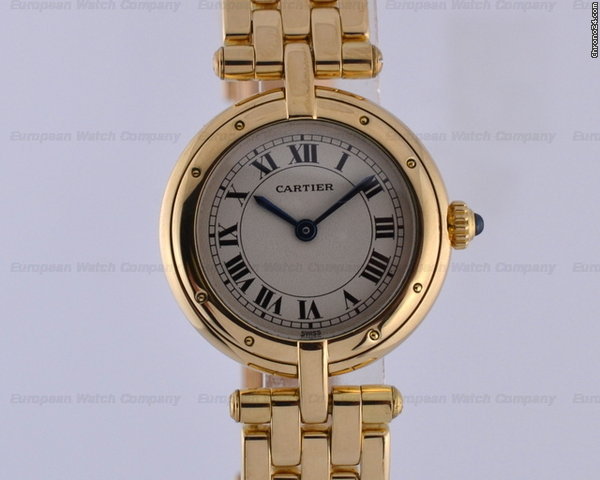 Cartier Ladies Round Panthere 18K YG/YG Quartz Champagne Dial WATCHES 2