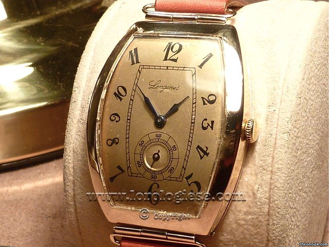 replica Longines Tank Tonneau Curvex Extreme Extra Large - Solid Gold WATCHES 1 