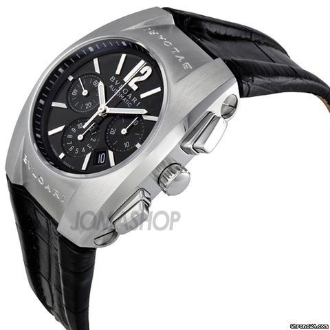 Bulgari Ergon Black dial Chronograph Stainless Steel Mens Watch EG35BSLDCH WATCHES 2