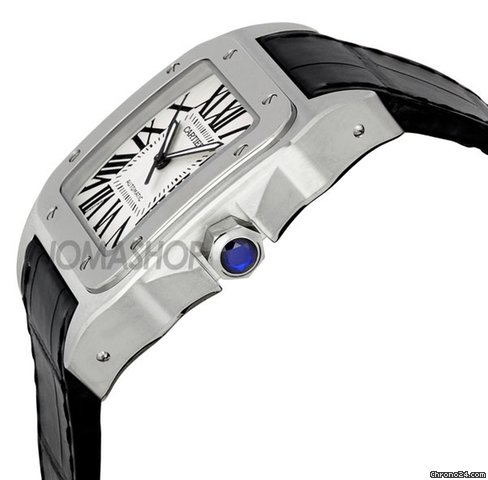 Cartier Santos 100 Steel Automatic XL Mens Watch W20073X8 WATCHES 2