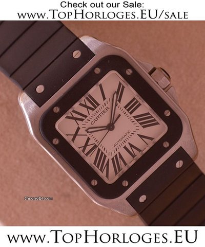 Cartier Santos 100 GM Rubber WATCHES 2