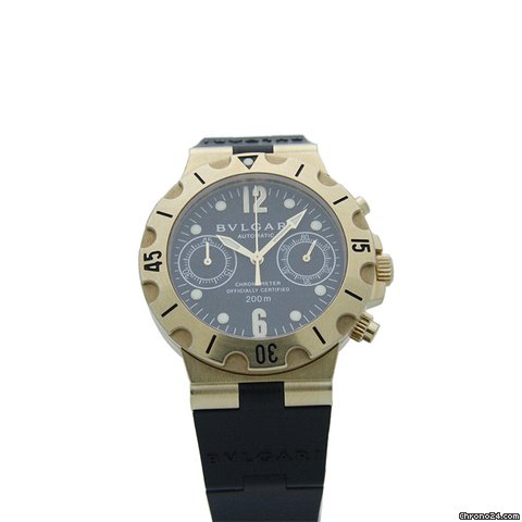 Bulgari Diagono Scuba Chronograph SC38G in 18k Yellow Gold WATCHES 2