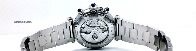 Cartier PASHA CHRONOGRAPH AUTOMATIC in Edelstahl - Piquet 1185 Basis WATCHES 2