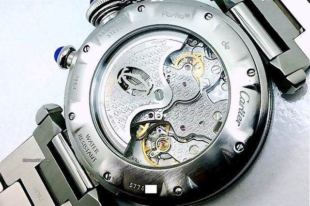 replica Cartier PASHA CHRONOGRAPH AUTOMATIC in Edelstahl - Piquet 1185 Basis WATCHES 1