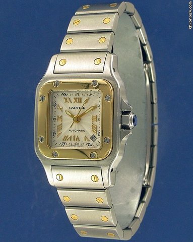 replica Cartier Santos Galbee Automatic Gold/Steel WATCHES 1
