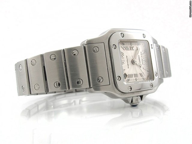 Cartier "SANTOS W20044 D6" 24 mm Edelstahl Automatik WATCHES 2