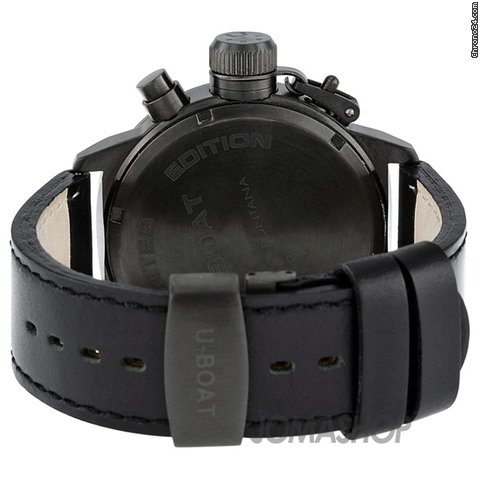 replica U-Boat Black Dial Leather Mens Watch 295 WATCHES 1