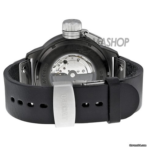 replica U-Boat Beige Dial Black Leather Mens Watch 343 WATCHES 1