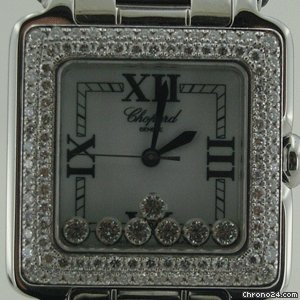 Chopard HAPPY SPORT STEEL SQUARE DiAMOND BEZEL WATCHES 2