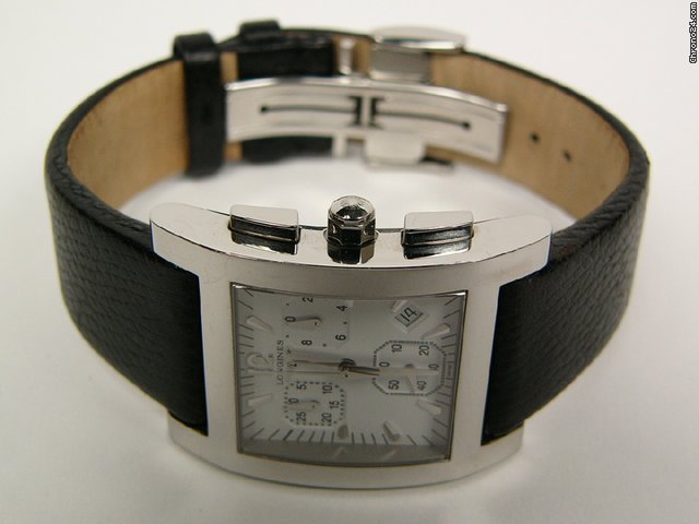 Longines chronograph steel and leather. Ref. L5.668.4 WATCHES 2