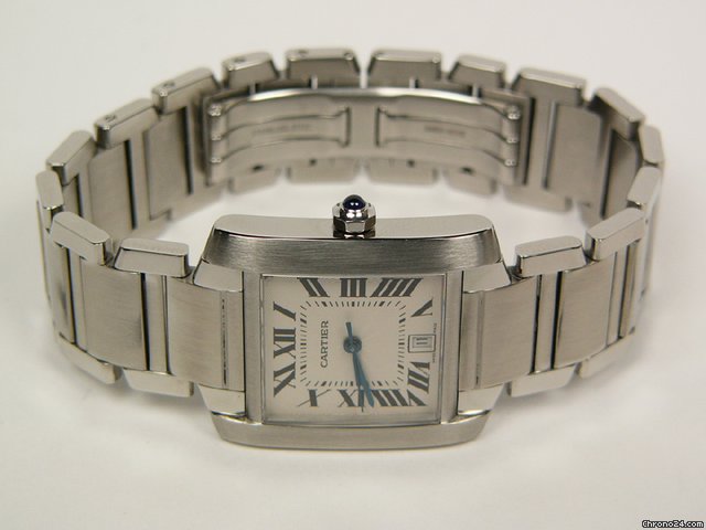 Cartier Tank Francaise stainless steel Mod. 2302 WATCHES 2