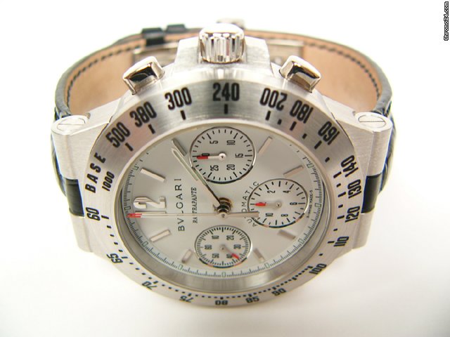Bulgari Diagono Rattrapante white gold Mod. CHW40GTARA WATCHES 2