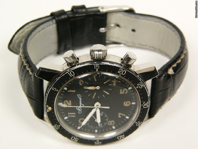 Breguet Aeromarine vintage steel and leather WATCHES 2