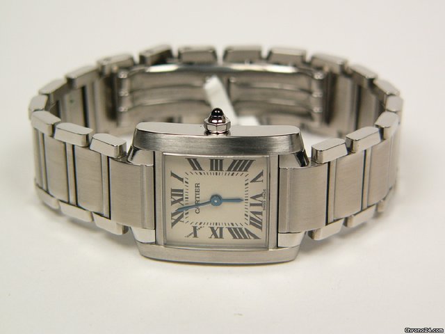 Cartier Tank Francaise stainless steel Mod. 2384 WATCHES 2